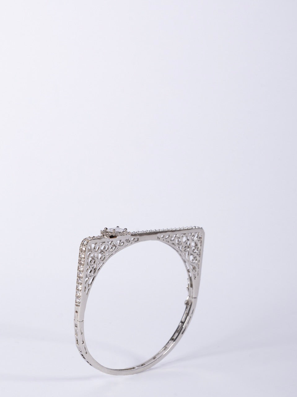 Eva Rhodium Plated
