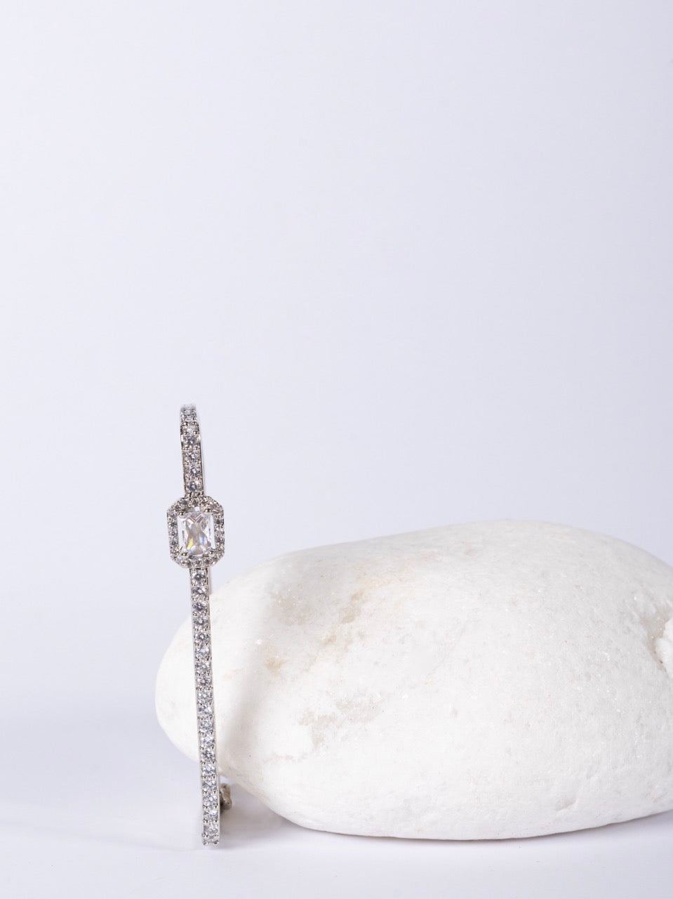 Eva Rhodium Plated