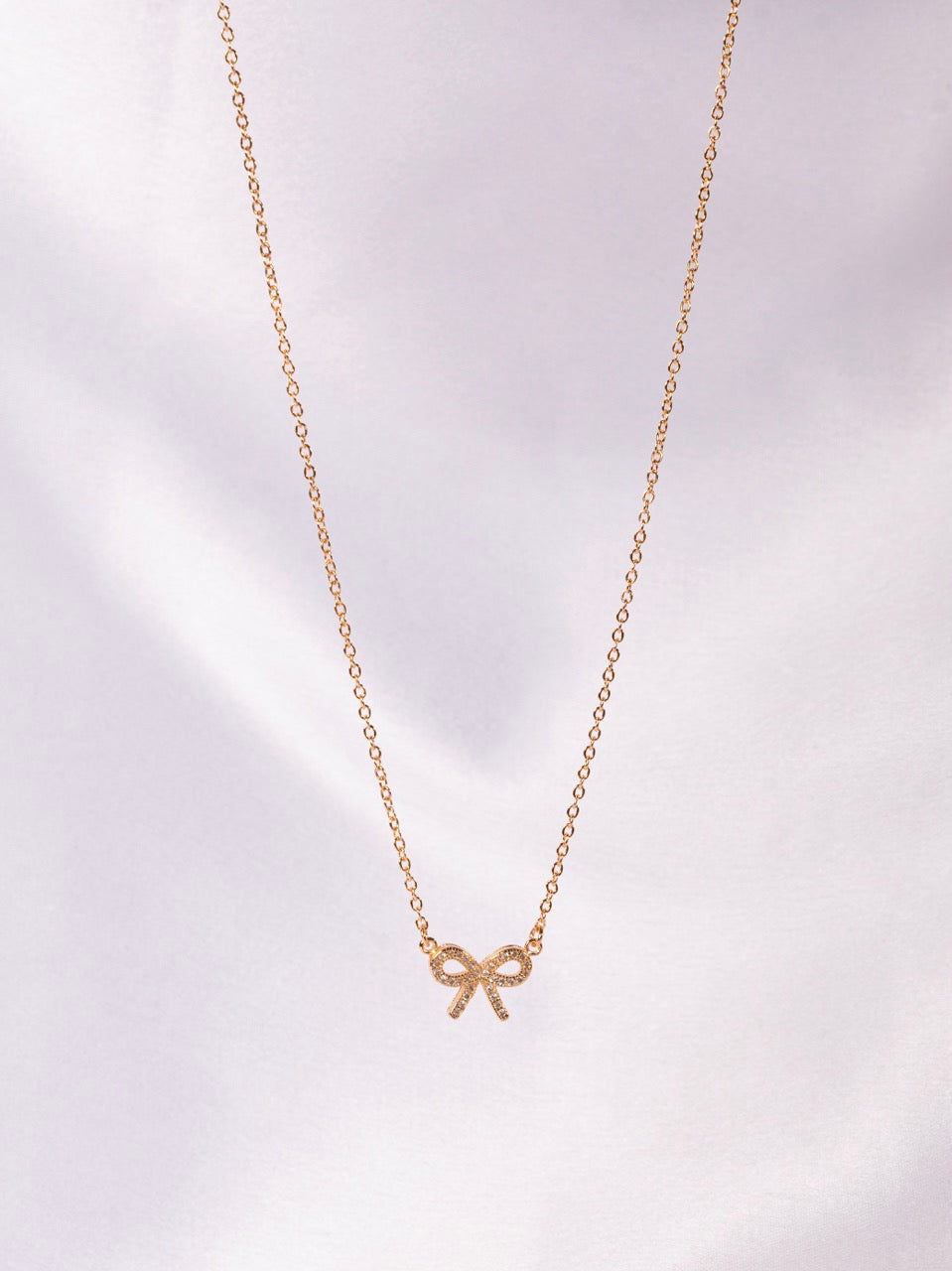 Crystal Bow Necklace