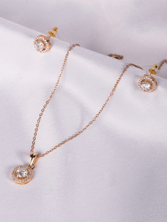 Kara Pendant Set With 22k Gold Plated