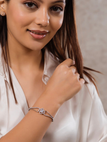 Elina Rhodium Plated Bracelet