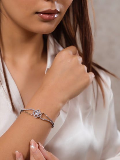Elina Rhodium Plated Bracelet