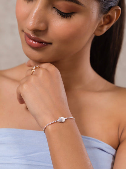 Nova Mother Pearl Bracelet Rose Gold