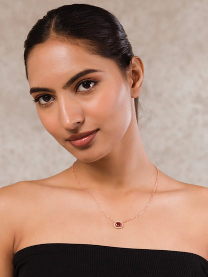 Ruby Eclipse Necklace