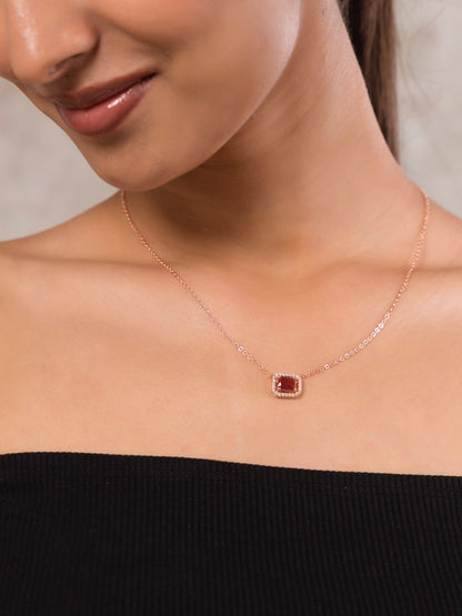 Ruby Eclipse Necklace