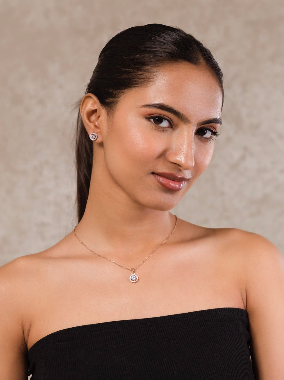 Kara Pendant Set With 22k Gold Plated