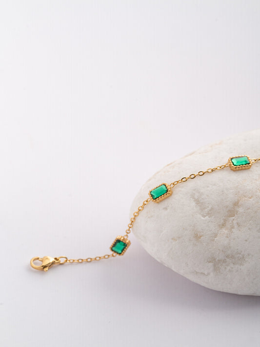 Zayra green emerald bracelet