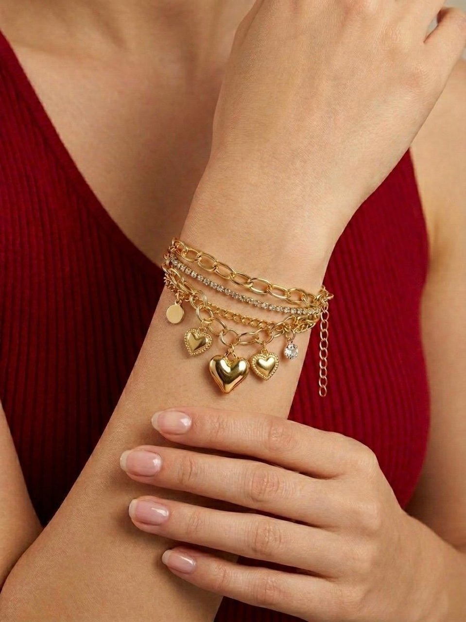 Cascade charm bracelet